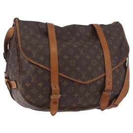 LOUIS VUITTON Monogram Saumur 43 Shoulder Bag M42252 LV