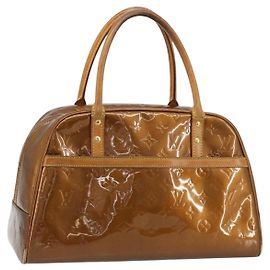 LOUIS VUITTON Monogram Vernis Tompkins Square Bag Bronze M91103 LV