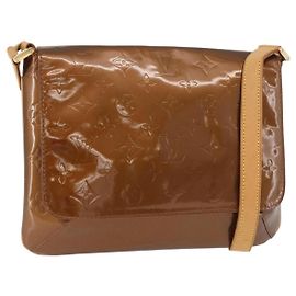LOUIS VUITTON Monogram Vernis Thompson Street Bag Bronze M91124 LV