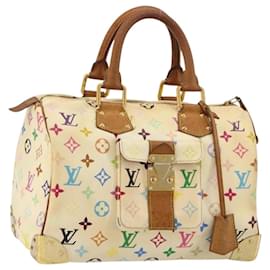 LOUIS VUITTON Monogram Multicolor Speedy 30 Bag White M92643 LV
