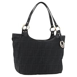 FENDI Bolso Tote de lona Zucca Gold Black