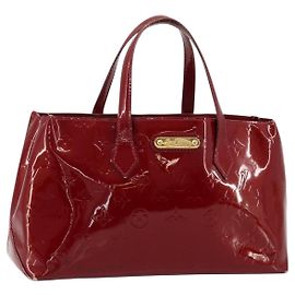 LOUIS VUITTON Monogram Vernis Wilshire PM Bag Pomme D'amour M93642