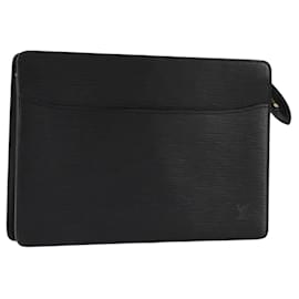LOUIS VUITTON Epi Pochette Homme Clutch Bag Black M52522 LV