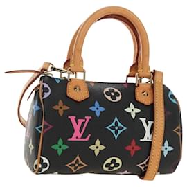 LOUIS VUITTON Mini Speedy Tasche Monogram Multicolor Schwarz M92644