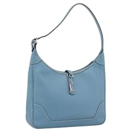 Hermès HERMES Trim 31 Shoulder Bag Leather Light Blue Silver