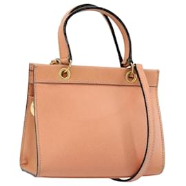 Céline CELINE Hand Bag Leather 2way Orange Gold