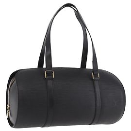 LOUIS VUITTON Epi Soufflot Hand Bag Black M52222 LV