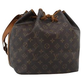 LOUIS VUITTON Monogram Petit Noe Shoulder Bag M42226 LV