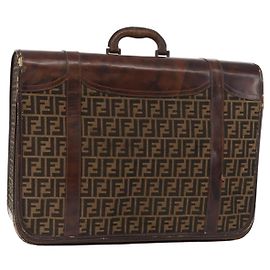 FENDI Zucca Canvas Trunk Black Brown
