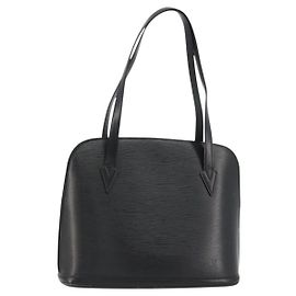 LOUIS VUITTON Epi Lussac Shoulder Bag Black M52282 LV