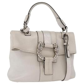 Bulgari BVLGARI Hand Bag Leather 2way Silver