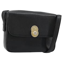 Céline CELINE Shoulder Bag Leather Black Gold