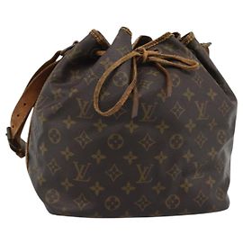 LOUIS VUITTON Monogram Petit Noe Shoulder Bag M42226 LV