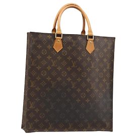 LOUIS VUITTON Monogram Sac Plat Hand Bag M51140 LV