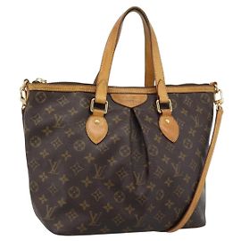 LOUIS VUITTON Monogram Palermo PM Tote Bag M40145 LV