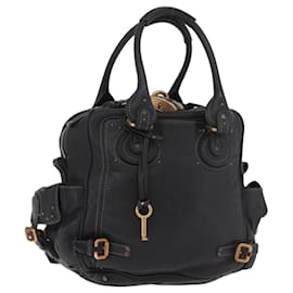 Chloe Paddington Handtasche Leder Schwarz Gold Silber - Chloé