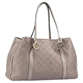 GUCCI GG Canvas Guccissima Miss GG Bag Leather Pink Silver 232957
