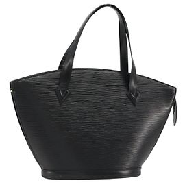 LOUIS VUITTON Epi Saint Jacques Shopping Shoulder Bag Black M52272