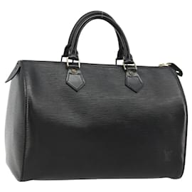 LOUIS VUITTON Epi Speedy 30 Hand Bag Noir Black M43002 LV