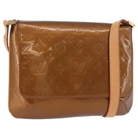 LOUIS VUITTON Monogram Vernis Thompson Street Bag Bronze M91124 LV
