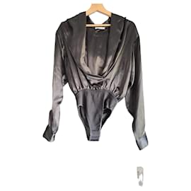 Body de seda negro Alaïa