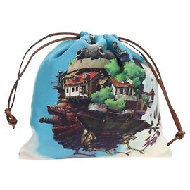 LOEWE Ghibli Collaboration Howl's Moving Castle Pouch Canvas Blue