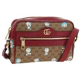 GUCCI Micro GG Supreme Doraemon Collaboration Bag PVC Beige 647784