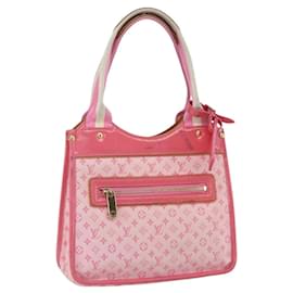 LOUIS VUITTON Monogram Mini Suck Catlin Hand Bag Pink Gold M92930 LV