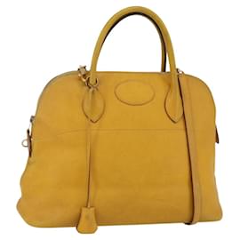Hermès HERMES Bolide 31 Hand Bag Leather 2way Yellow Gold