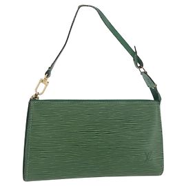 LOUIS VUITTON Epi Pochette Accessoires Pouch Green M52984 LV
