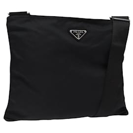 PRADA Shoulder Bag Nylon Black Silver - Prada