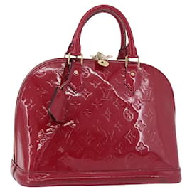 LOUIS VUITTON Monogram Vernis Alma PM Hand Bag Rose Andian M91770