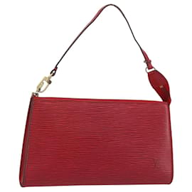 LOUIS VUITTON Epi Pochette Accessoires Pouch Red M52947 LV