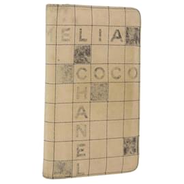 CHANEL Choco Bar Lange Geldbörse Lammleder Beige CC