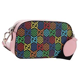 GUCCI GG Psychedelic Shoulder Bag Multicolor Silver 574886