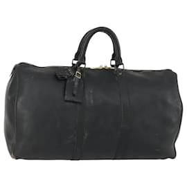 LOUIS VUITTON Epi Keepall 50 Boston Bag Black M42962 LV