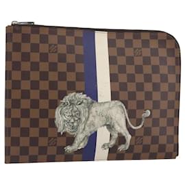 LOUIS VUITTON Damier Savannah Pochette Jules GM Clutch Bag N63345 LV - Louis Vuitton