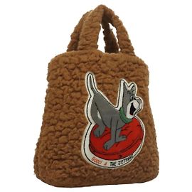 GUCCI Jetsons Collaboration Hand Bag Wool Brown 752175