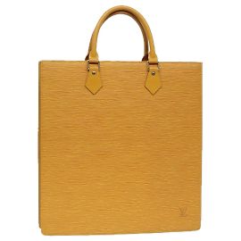 LOUIS VUITTON Epi Sac Plat Hand Bag Yellow M52079 LV