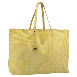 BOTTEGA VENETA INTRECCIATO Tote Bag Nylon Yellow