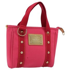 LOUIS VUITTON Antigua Cabas PM Handtasche Rouge Pink M40088 LV