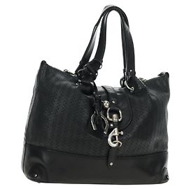 Chloé Chloe Kerala Hand Bag Leather Black Silver