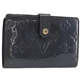 LOUIS VUITTON Vernis Porte Monnaie Viennois Wallet Violet LV