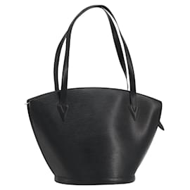 LOUIS VUITTON Epi Saint Jacques Shopping Shoulder Bag Black M52262