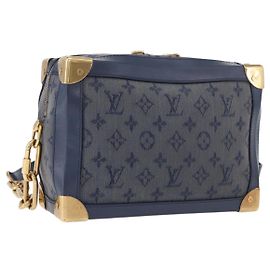Borsa a tracolla morbida LOUIS VUITTON Monogram Denim blu M44723 LV