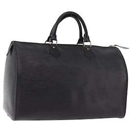 LOUIS VUITTON Epi Speedy 35 Hand Bag Noir Black M42992 LV