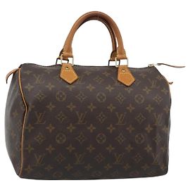 LOUIS VUITTON Monogram Speedy 30 Hand Bag L002 LV