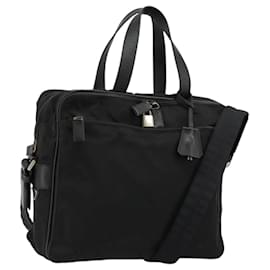 PRADA Hand Bag Nylon 2way Black Silver - Prada