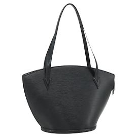 LOUIS VUITTON Epi Saint Jacques Shopping Shoulder Bag Black M52272