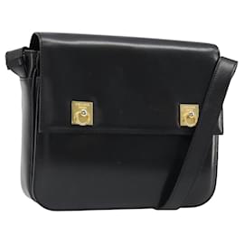 Céline CELINE Shoulder Bag Leather Black Gold